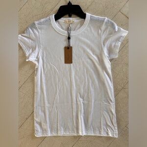 Rag & Bone The Slub Tee Bright White Size XS